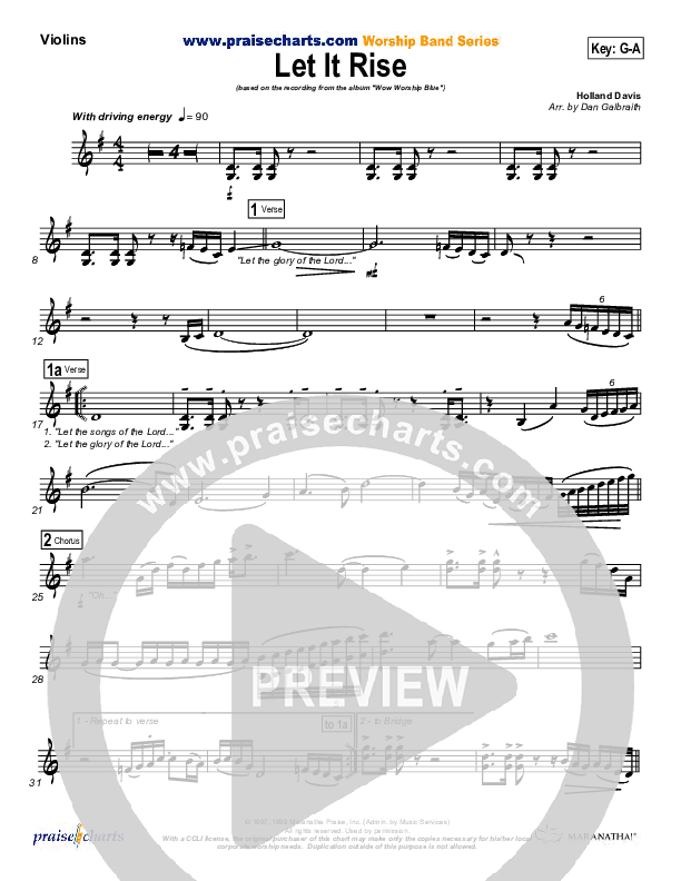Let It Rise Violins (Holland Davis)