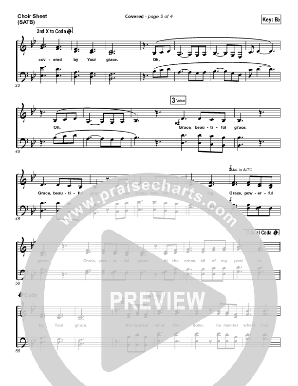 Covered Choir Sheet (SATB) (Planetshakers)