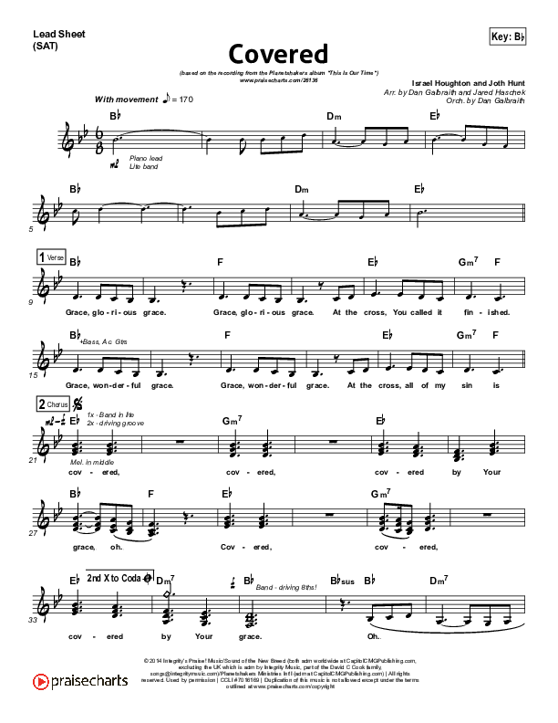 Covered Lead Sheet (SAT) (Planetshakers)