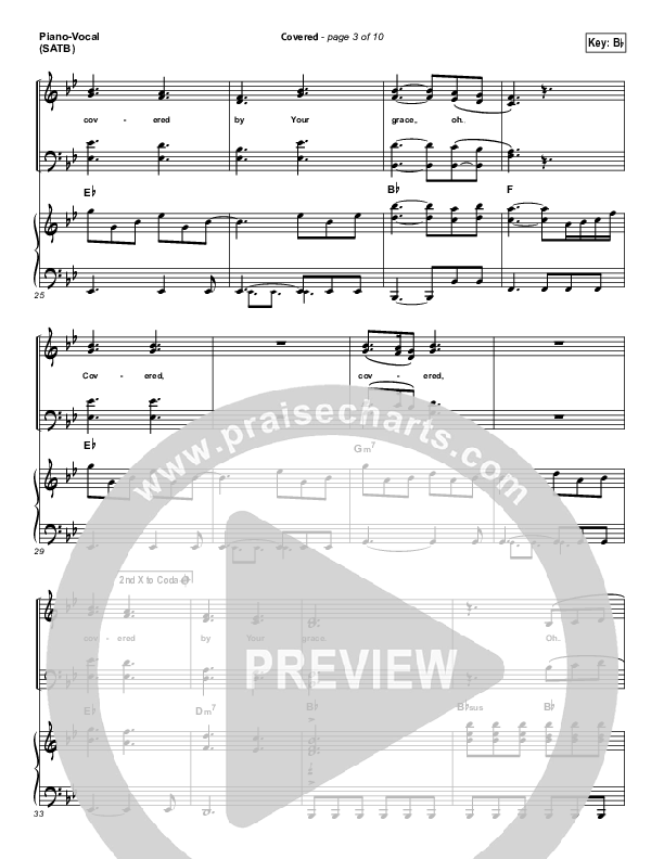 Covered Piano/Vocal (SATB) (Planetshakers)