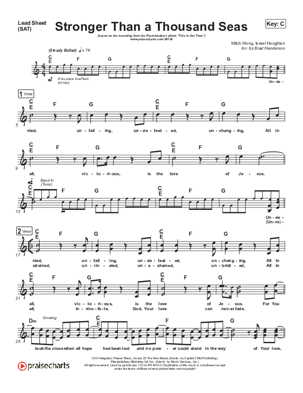 Stronger Than A Thousand Seas Lead (SAT) (Planetshakers)