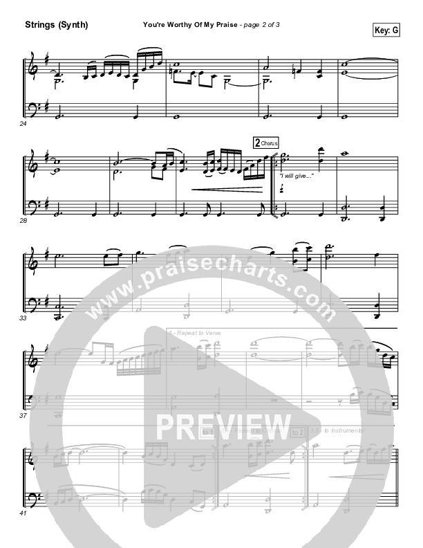 You're Worthy Of My Praise String Pack (Passion)