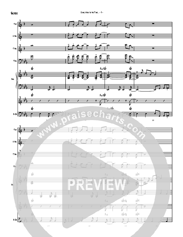 Come Now Is The Time To Worship (Instrumental) Conductor's Score (Brad Henderson)