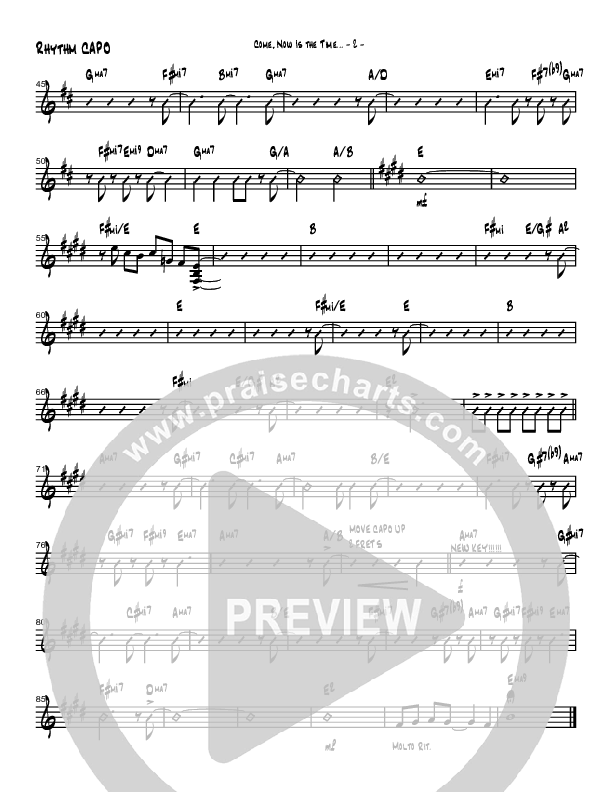 Come Now Is The Time To Worship (Instrumental) Rhythm Chart (Brad Henderson)