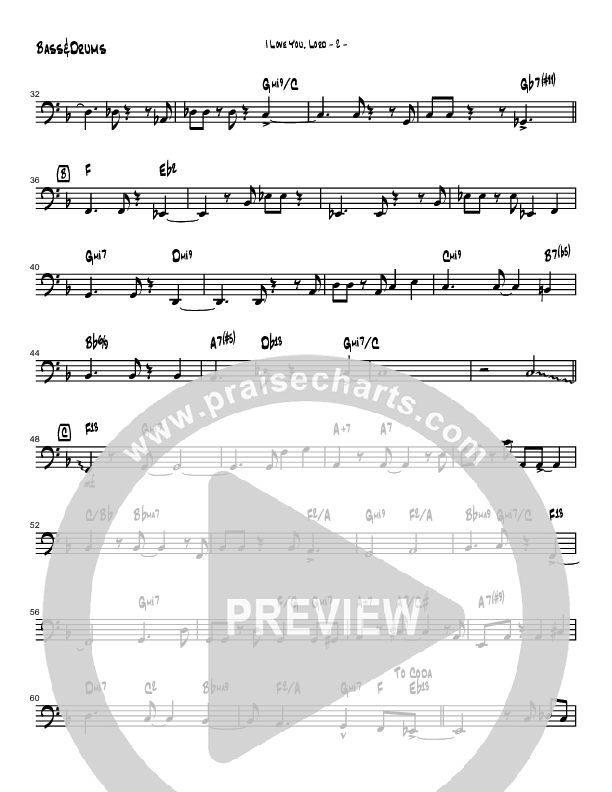 I Love You Lord (Instrumental) Drum Set (Brad Henderson)