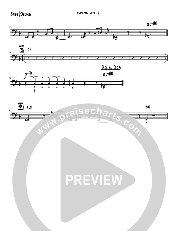 I Love You Lord (Instrumental) Drum Set (Brad Henderson)