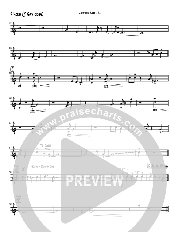 I Love You Lord (Instrumental) French Horn (Brad Henderson)