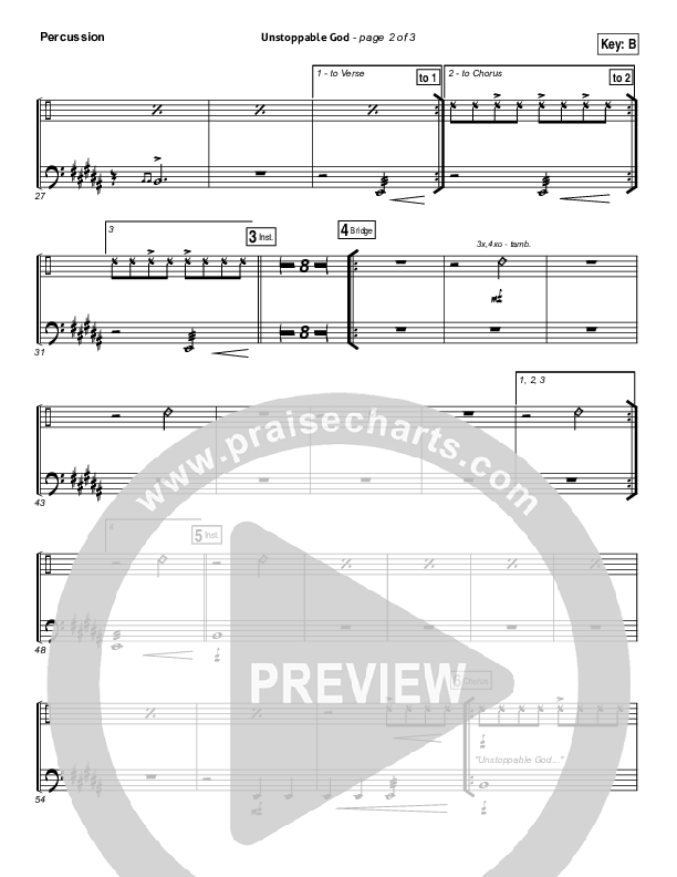 Unstoppable God Percussion (Elevation Worship)