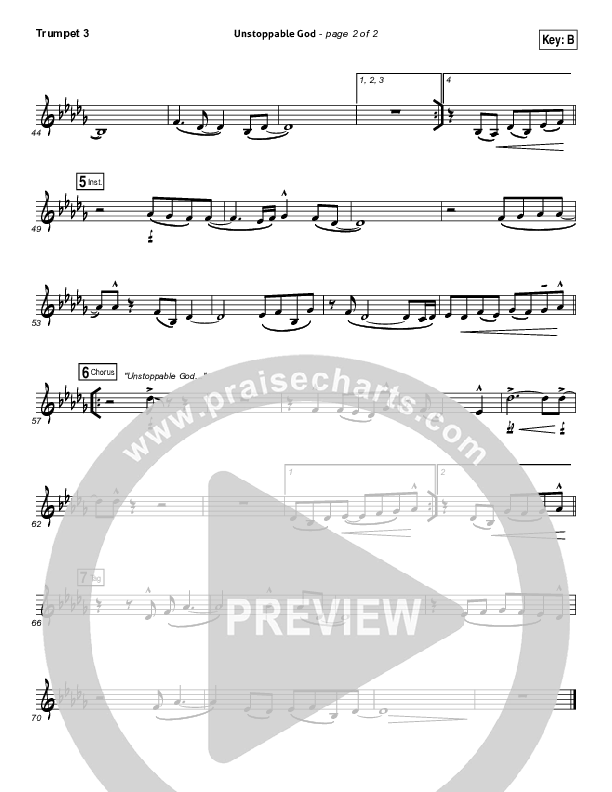 Unstoppable God Trumpet 3 (Elevation Worship)