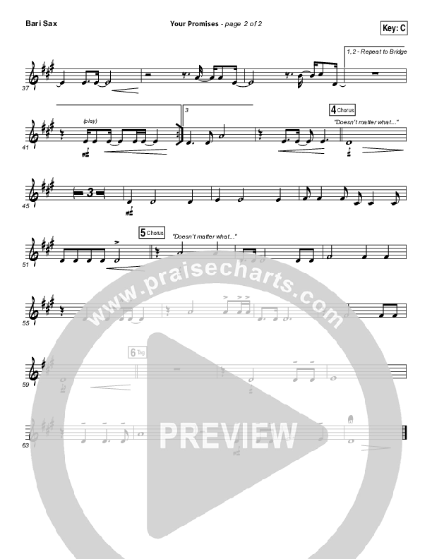 Your Promises Bari Sax (Elevation Worship)