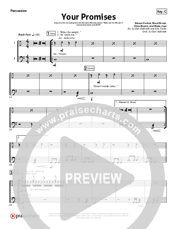 Your Promises Percussion (Elevation Worship)