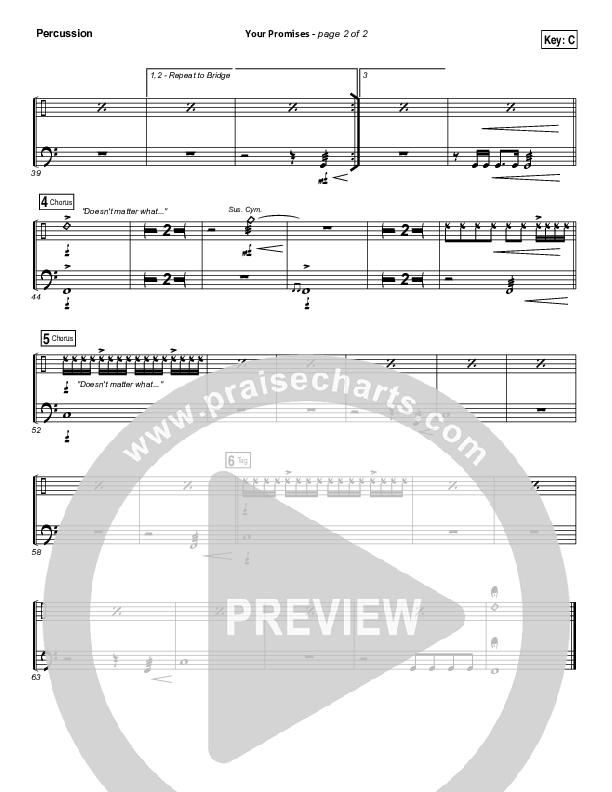 Your Promises Percussion (Elevation Worship)