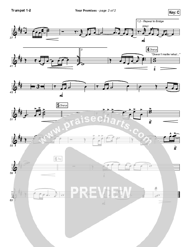 Your Promises Trumpet 1,2 (Elevation Worship)