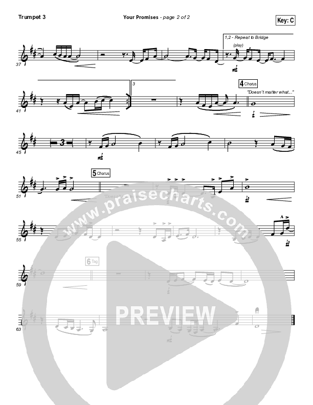 Your Promises Trumpet 3 (Elevation Worship)