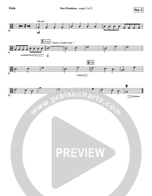 Your Promises Viola (Elevation Worship)