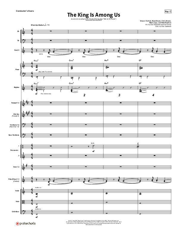 The King Is Among Us Orchestration (Elevation Worship)