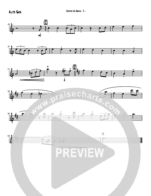 Revive Us Lord (Instrumental) Alto Sax (Brad Henderson)