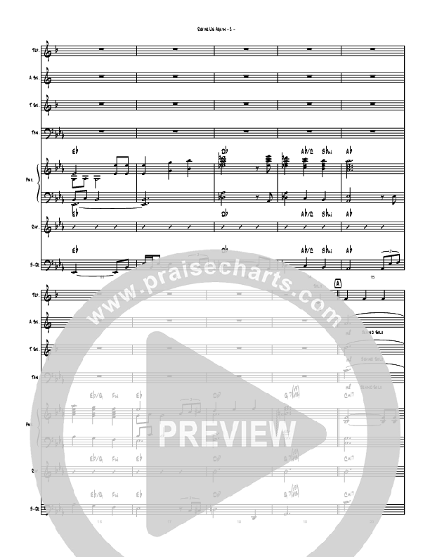 Revive Us Lord (Instrumental) Conductor's Score (Brad Henderson)