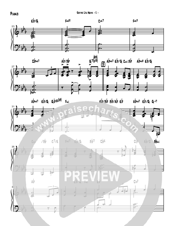 Revive Us Lord (Instrumental) Piano Sheet (Brad Henderson)