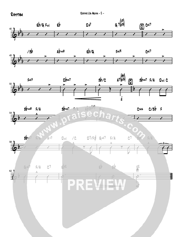 Revive Us Lord (Instrumental) Rhythm Chart (Brad Henderson)