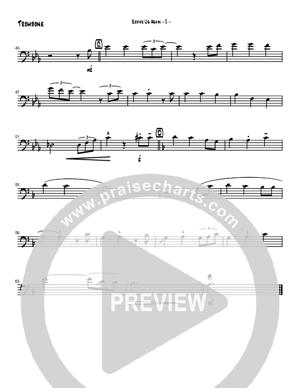 Revive Us Lord (Instrumental) Trombone (Brad Henderson)