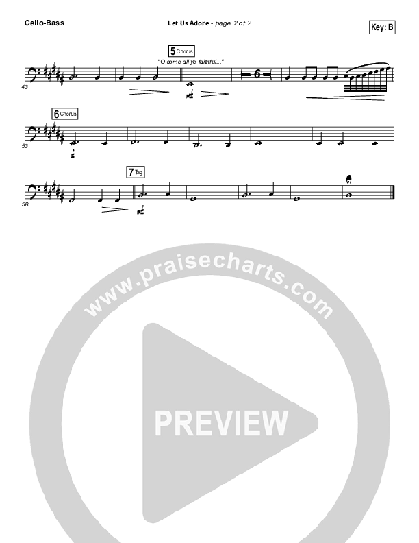 Let Us Adore Cello/Bass (Elevation Worship)