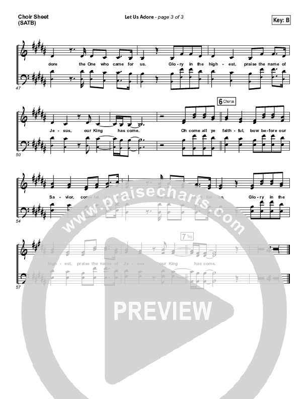 Let Us Adore Choir Sheet (SATB) (Elevation Worship)