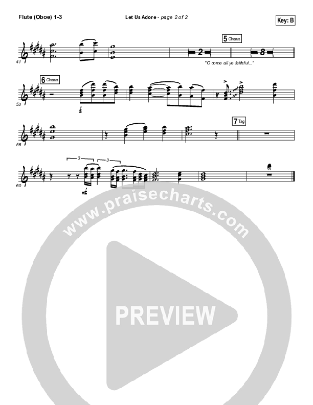 Let Us Adore Flute/Oboe 1/2/3 (Elevation Worship)