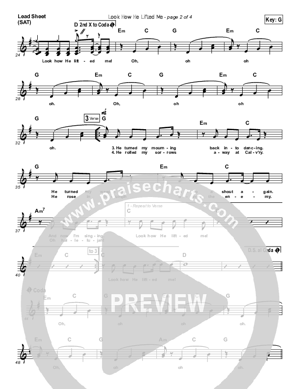 Look How He Lifted Me Lead (SAT) (Elevation Worship)