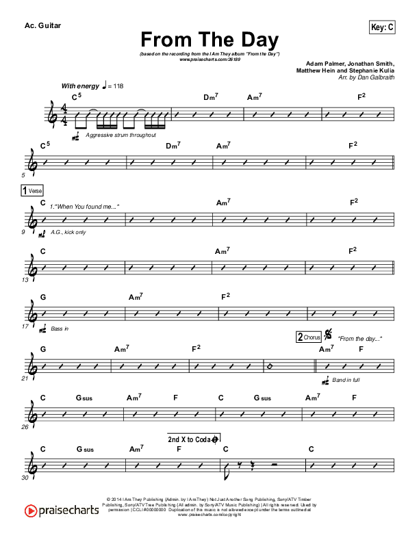 From The Day Acoustic Guitar (I Am They)