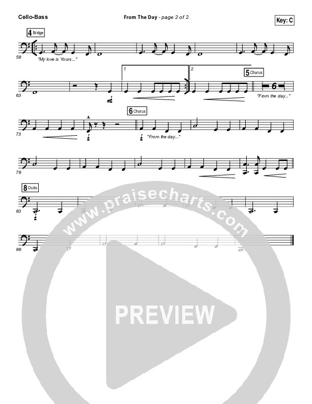 From The Day Cello/Bass (I Am They)