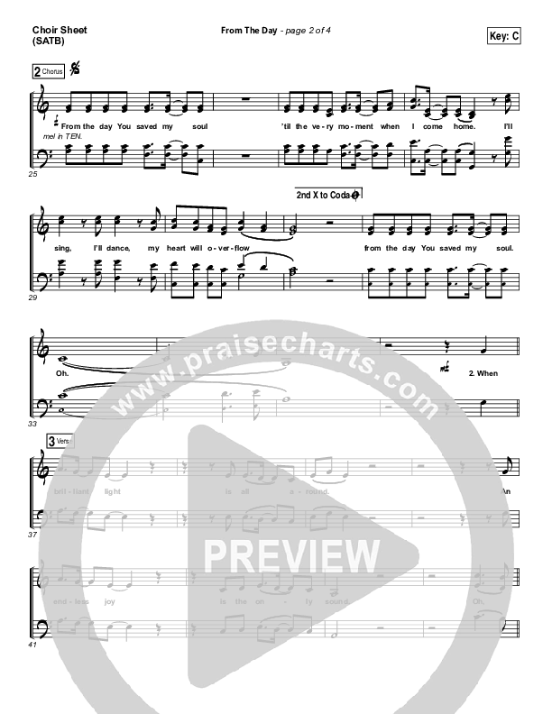 From The Day Choir Vocals (SATB) (I Am They)