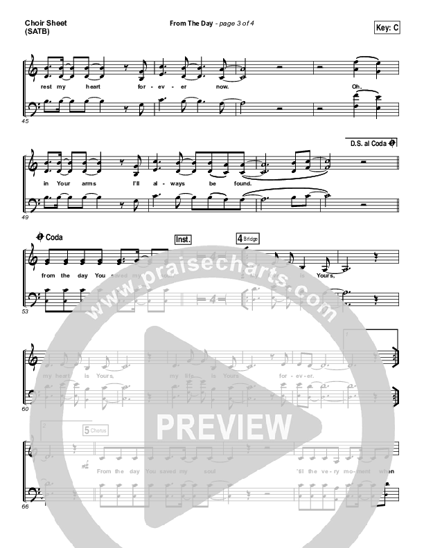 From The Day Choir Vocals (SATB) (I Am They)