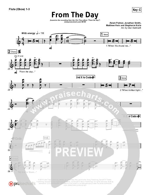 From The Day Flute/Oboe 1/2/3 (I Am They)