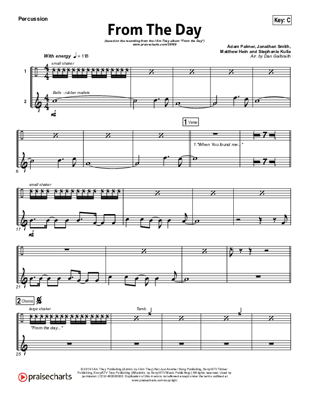 From The Day Percussion (I Am They)