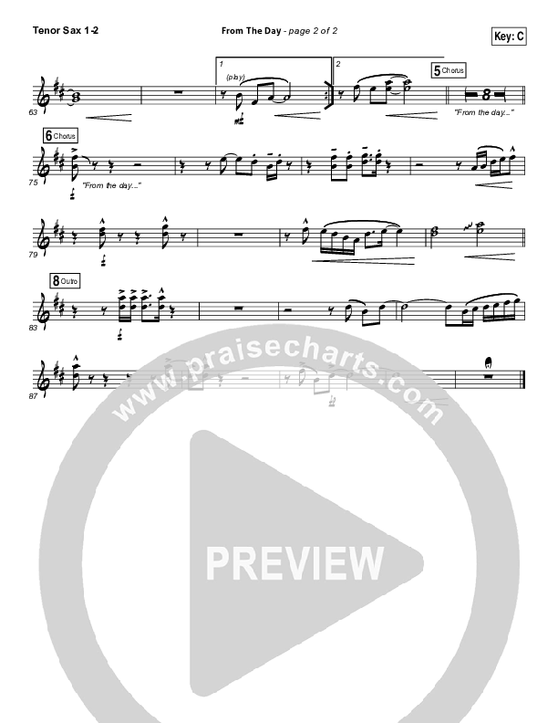 From The Day Tenor Sax 1/2 (I Am They)