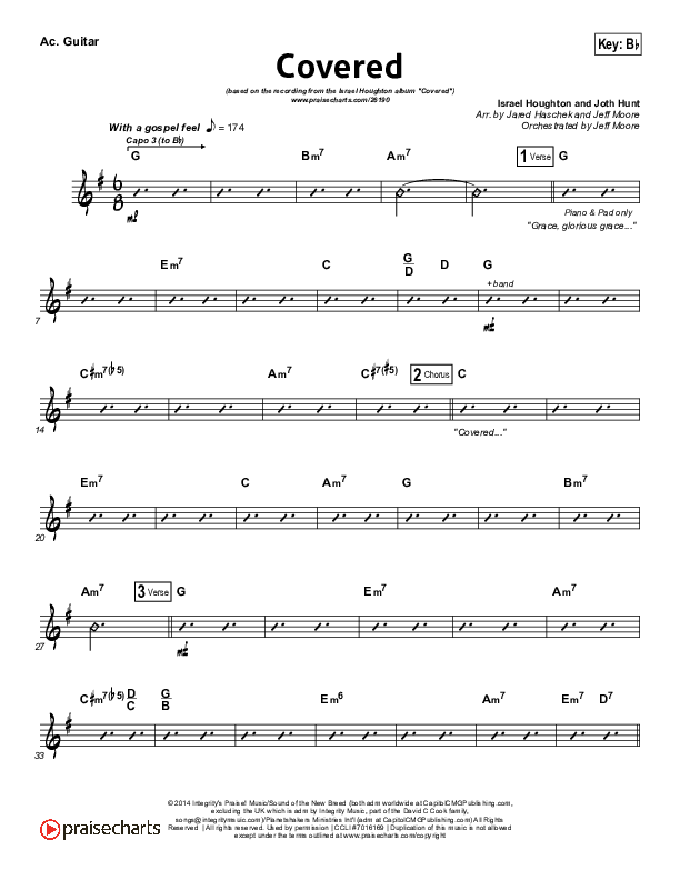 Covered Acoustic Guitar (Israel Houghton)