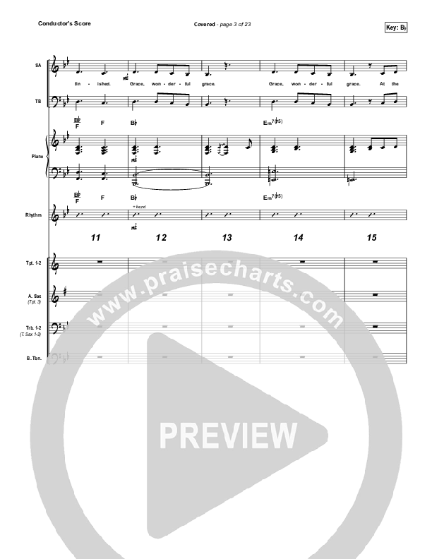 Covered Conductor's Score (Israel Houghton)