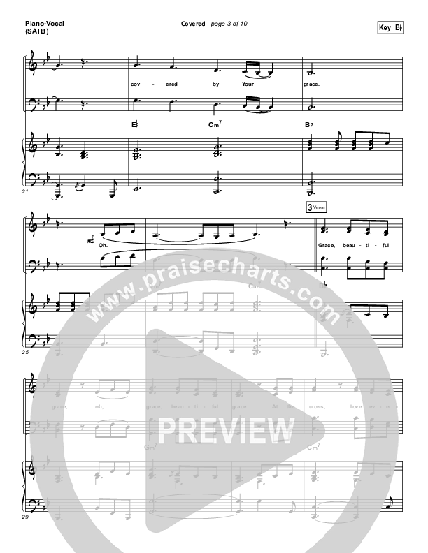 Covered Piano/Vocal (SATB) (Israel Houghton)