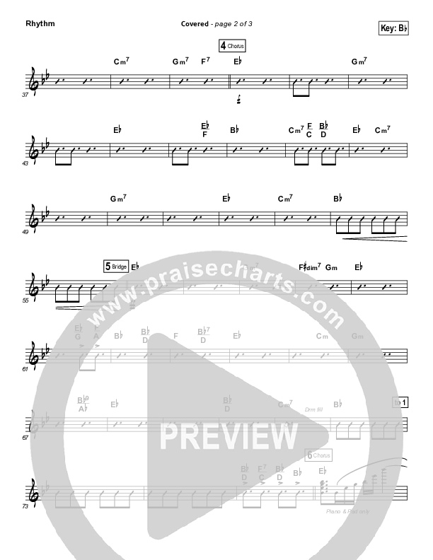 Covered Rhythm Chart (Israel Houghton)