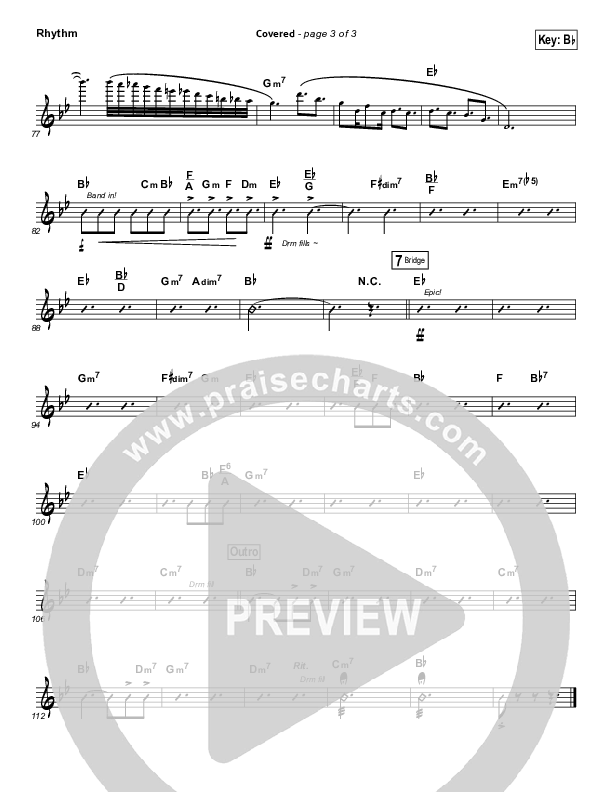 Covered Rhythm Chart (Israel Houghton)