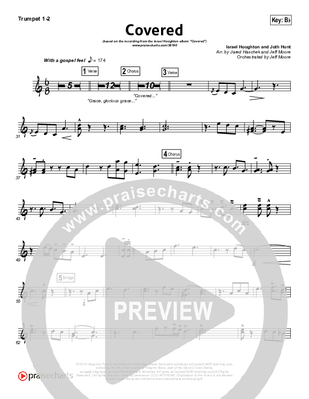 Covered Trumpet 1,2 (Israel Houghton)