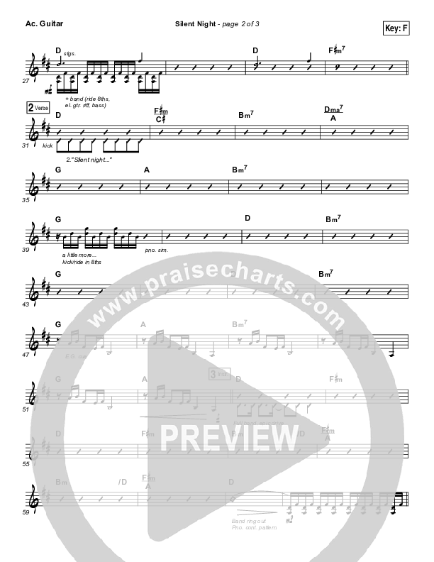 Silent Night Acoustic Guitar (Kim Walker-Smith)