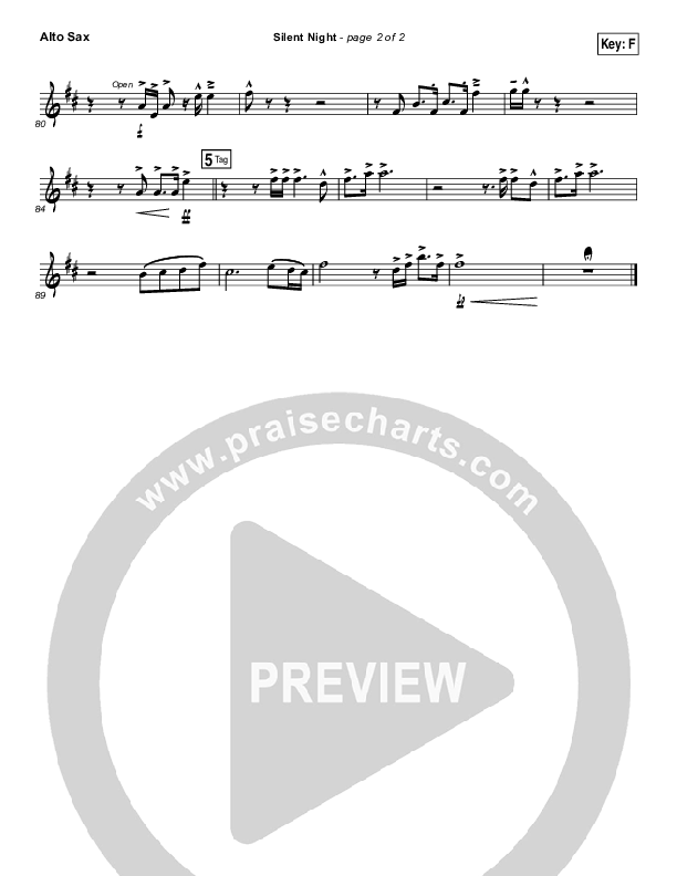 Silent Night Alto Sax (Kim Walker-Smith)