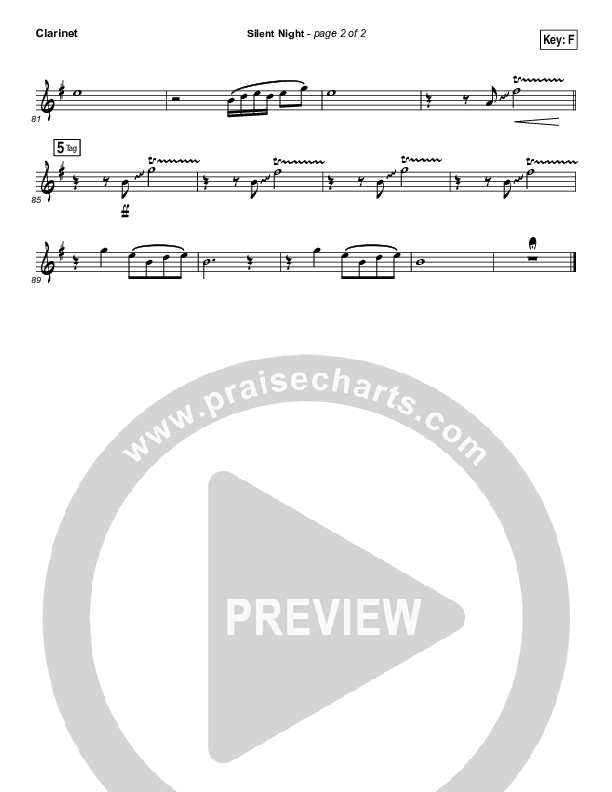 Silent Night Clarinet (Kim Walker-Smith)