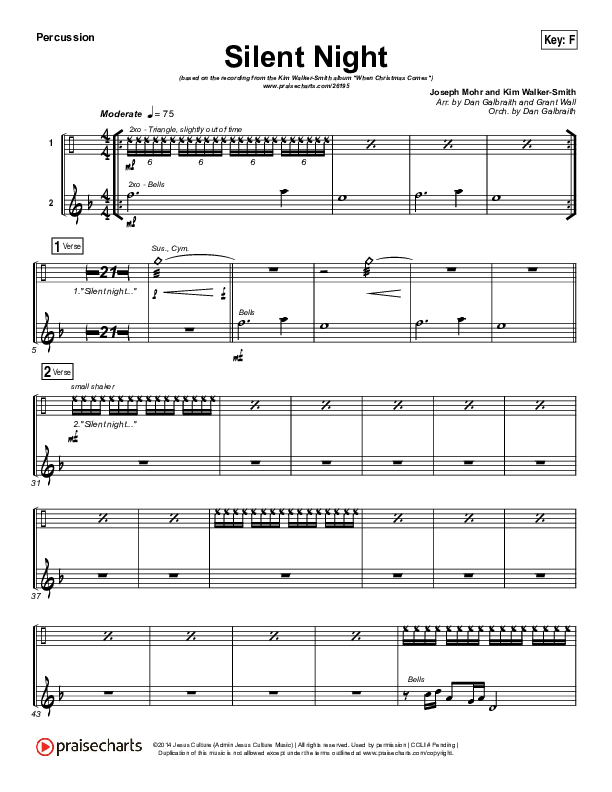 Silent Night Percussion (Kim Walker-Smith)