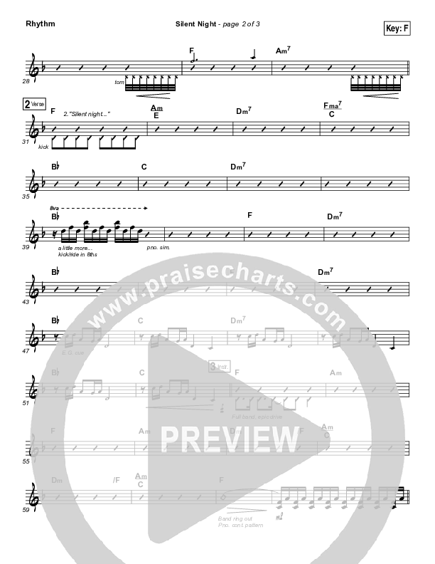 Silent Night Rhythm Chart (Kim Walker-Smith)