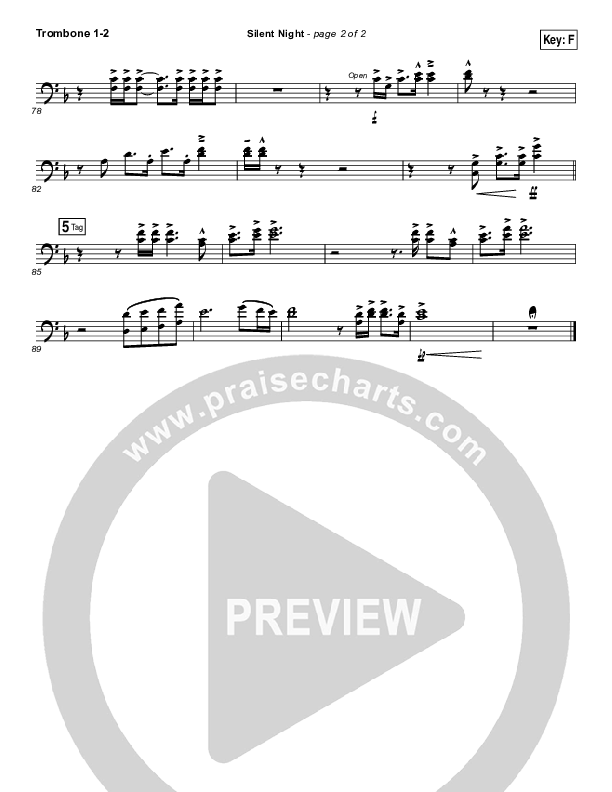 Silent Night Trombone 1/2 (Kim Walker-Smith)