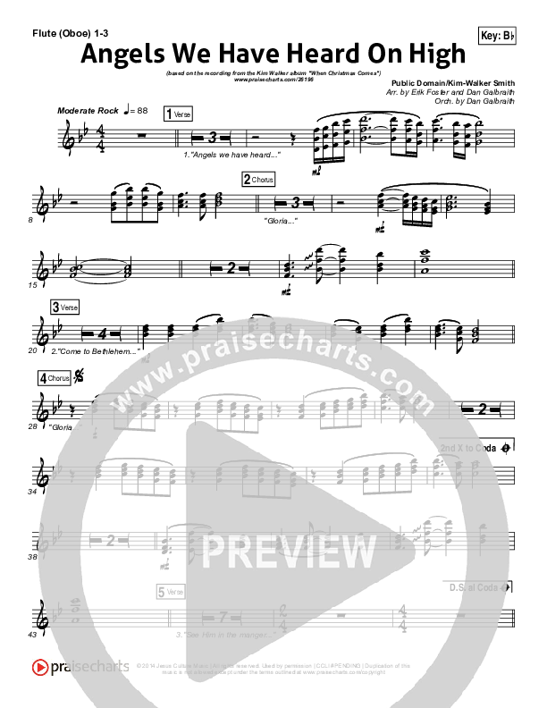 Angels We Have Heard On High Wind Pack (Kim Walker-Smith)