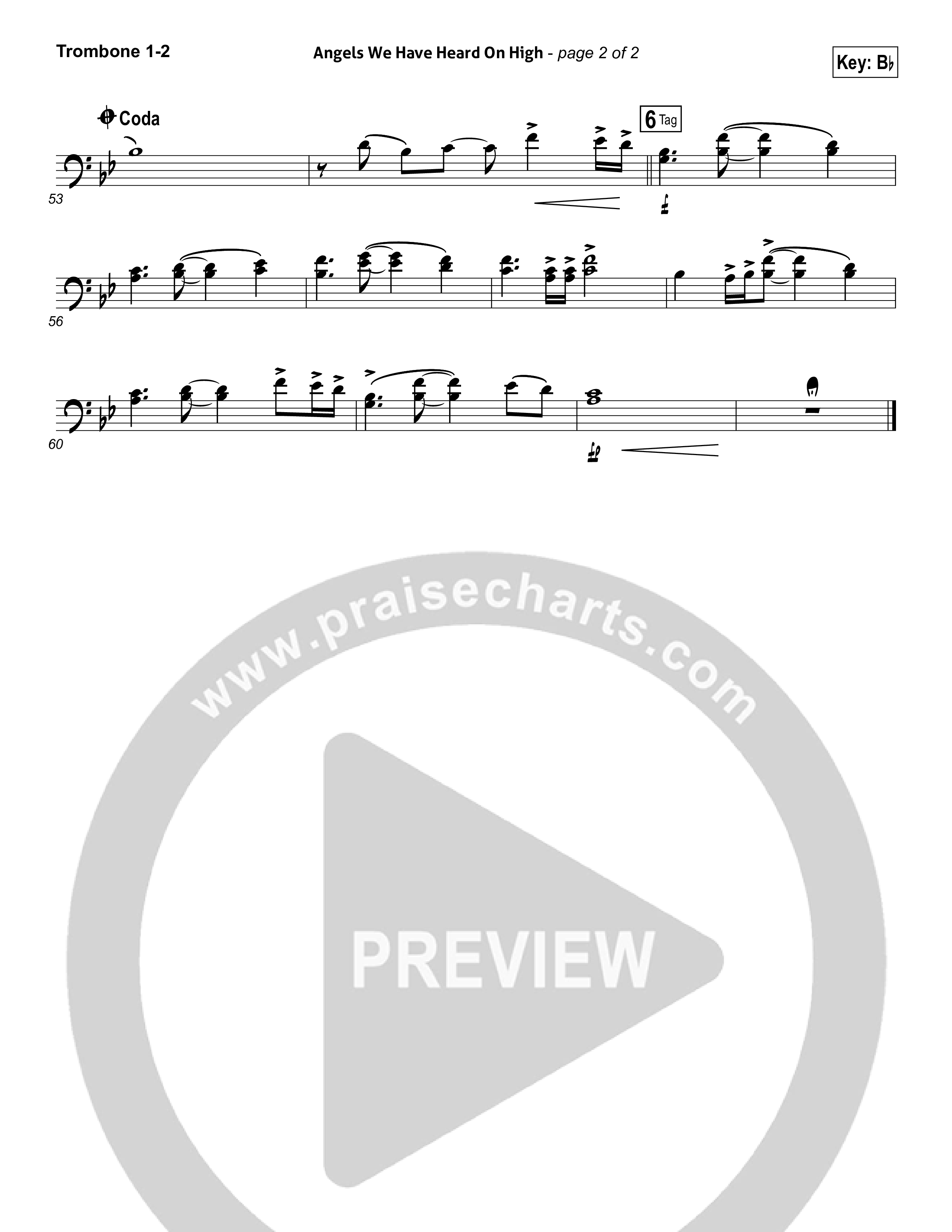 Angels We Have Heard On High Trombone 1/2 (Kim Walker-Smith)